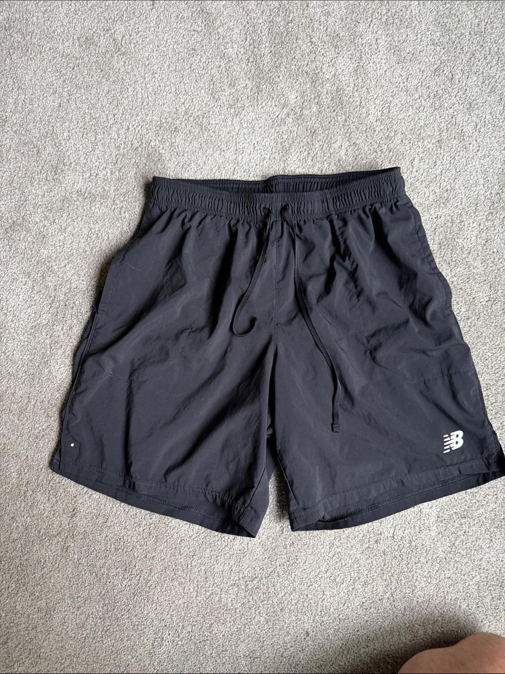 New Balance Black Men's Athletic Shorts with Drawstring Waist